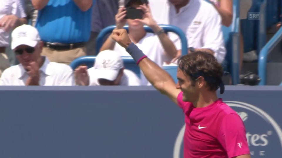 Federer gewinnt den Cincinnati-Final