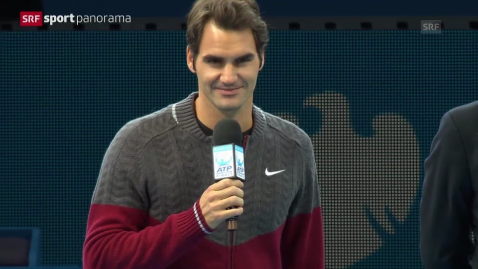 Federer bei der Forfait-Verkündung