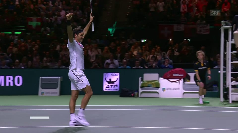 Die Live-Highlights bei Federer-Dimitrov
