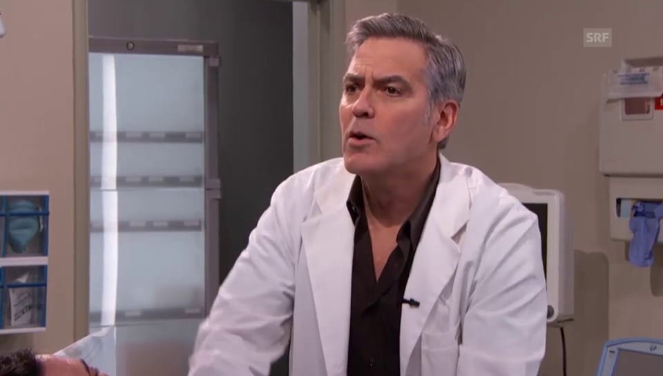 George Clooney als rappender Arzt