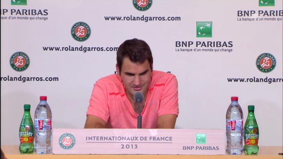 Ausschnitte aus der Medienkonferenz mit Federer