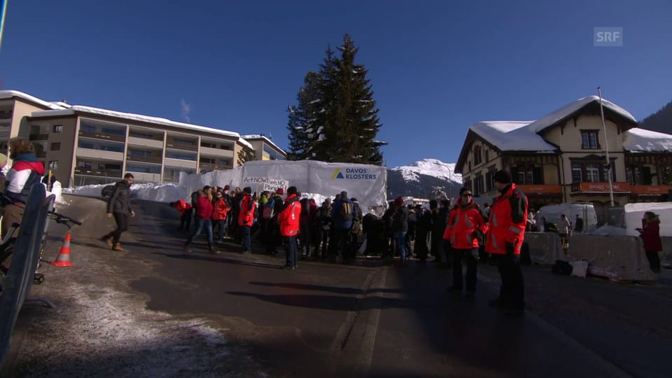 Schülerstreik mit Greta in Davos