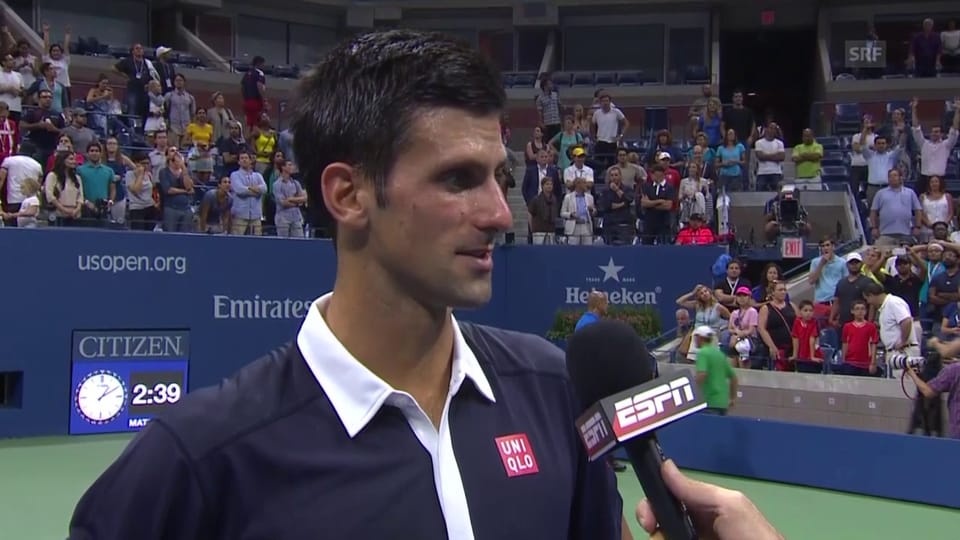 Djokovic im Platzinterview: «Ich musste auf meine Chance warten» 