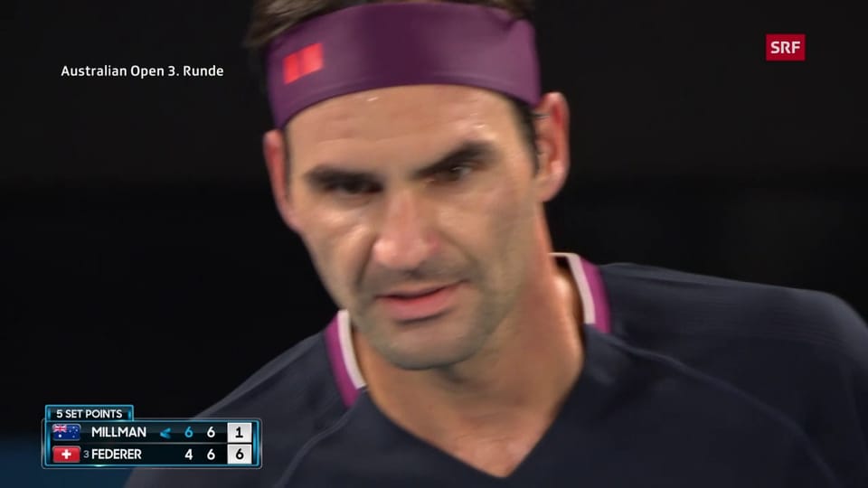 «Nahe an der Perfektion»: Federers Tiebreak im 2. Satz