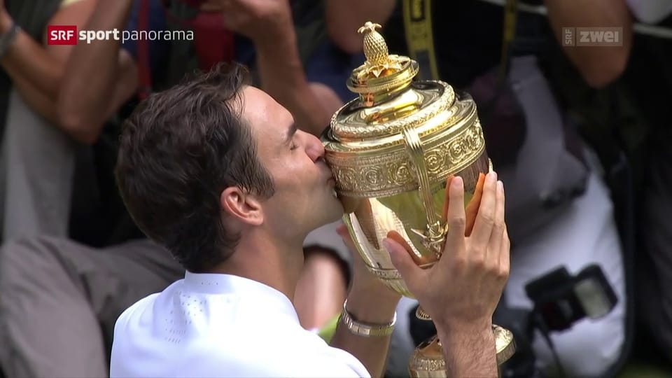 Federer macht sich in Wimbledon mit dem 8. Titel unsterblich