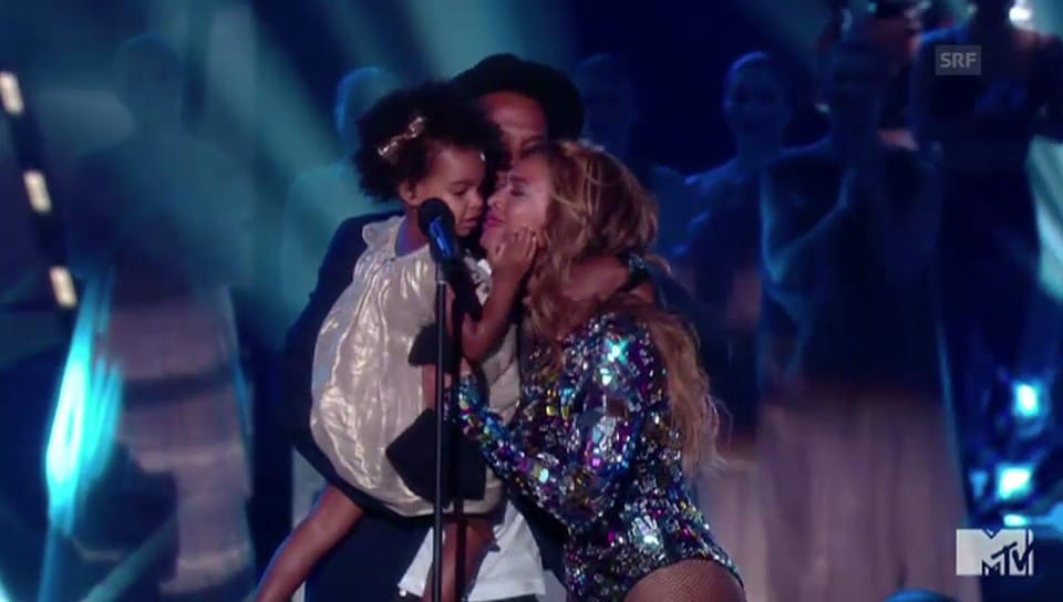Familiensache: Beyoncé, Jay Z und Blue Ivy auf der Bühne