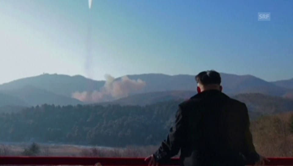 Nordkoreas Propagandavideo zum Raketentest