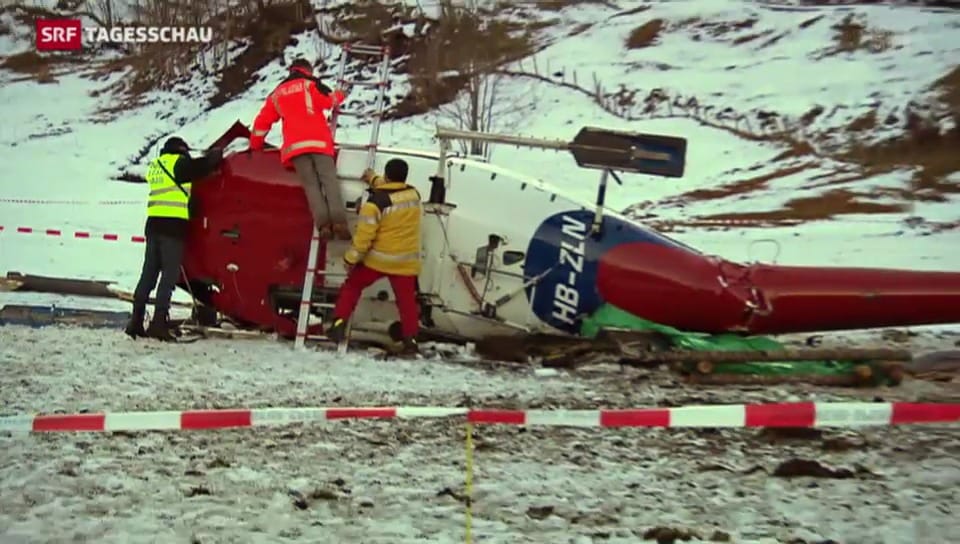 Fünf Verletzte bei Helikopter-Absturz