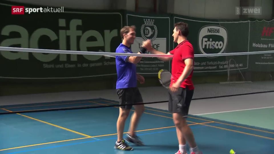Niederreiter im Badminton-Duell gegen Janka