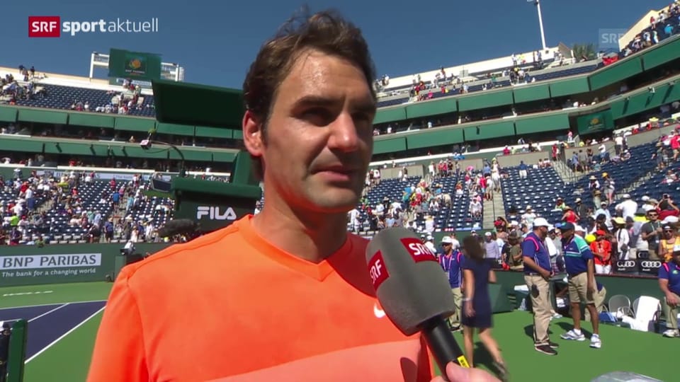 «War recht explosiv»: Federer im Siegerinterview («sportaktuell»)