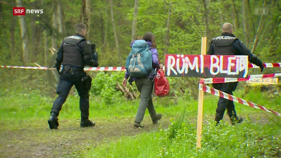 Waldbesetzung bei Rümlang durch Polizei beendet