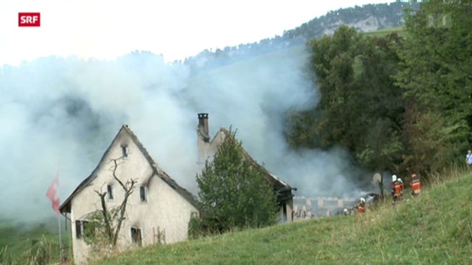 Bauernhaus am Hauenstein niedergebrannt