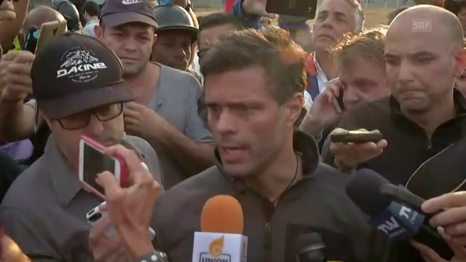 Leopoldo López fordert das Militär auf, sich der Bewegung anzuschliessen (unkomm.)