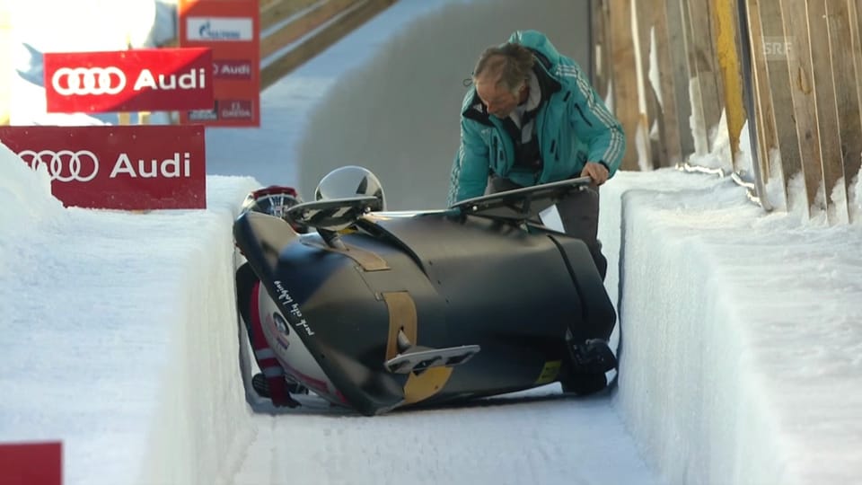 Sturz der Amerikaner in St. Moritz («sportlive» 12.01.2014) 