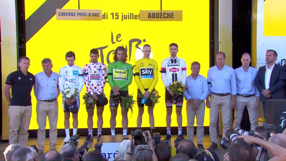 Schweigeminute statt Siegerehrung bei der Tour de France