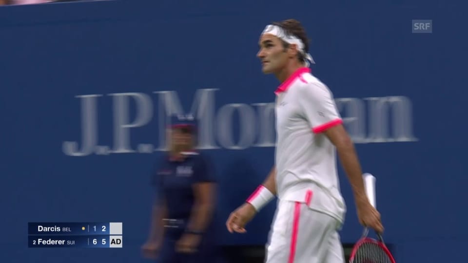 Federer-Darcis: Die Live-Highlights