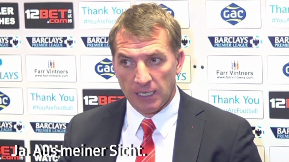 Liverpool-Trainer Brendan Rodgers nach dem 3:3 bei Crystal Palace