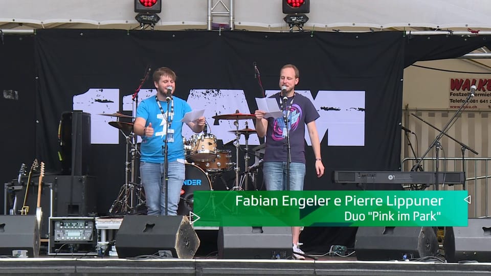 Poetry Slam da Fabian Engeler e Pierre Lippuner
