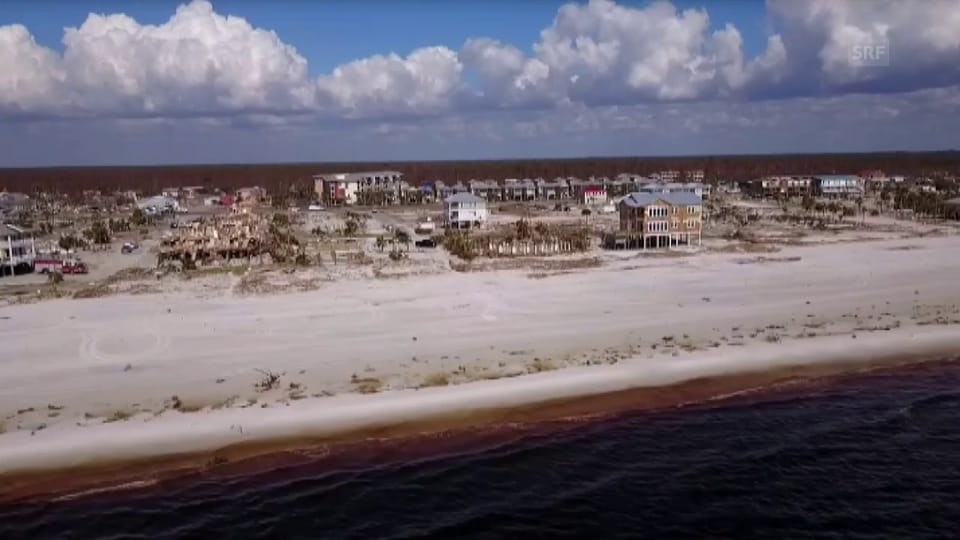 Schäden in Mexico Beach, Florida (ohne Ton)