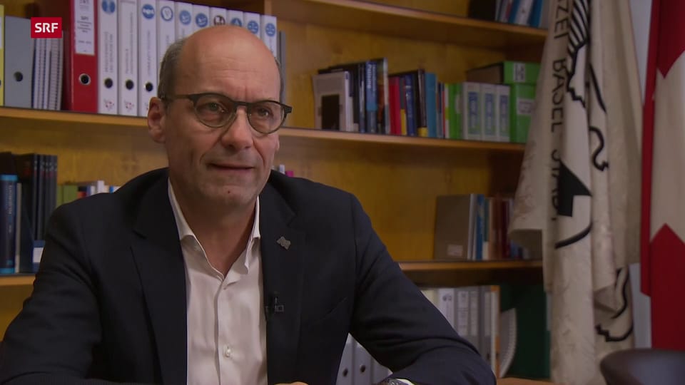 Martin Roth, Polizeikommandant des Kantons Basel-Stadt, nimmt Stellung