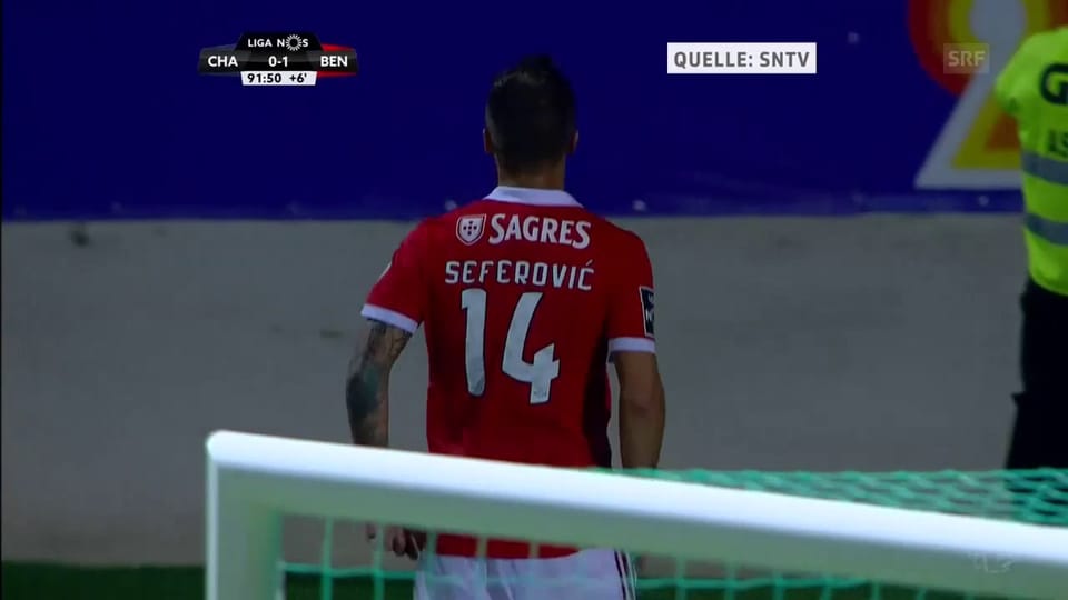 Das goldene Tor von Haris Seferovic bei Chaves - Benfica (0:1)