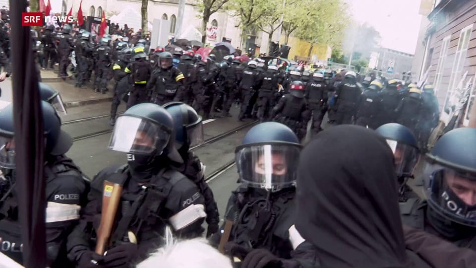 Demonstration: Kritik an Basler Polizei
