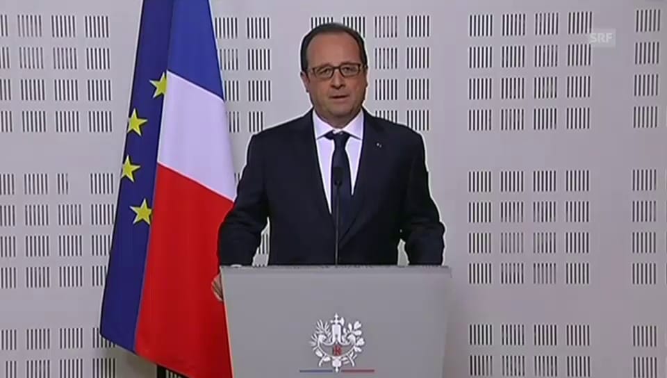 Staatspräsident François Hollande: «Es ist eine Tragödie.» (frz.)