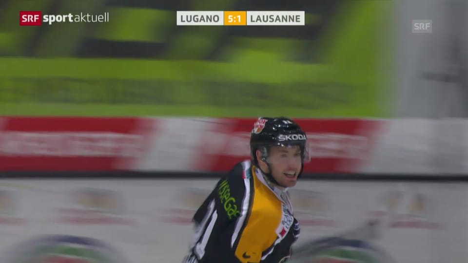 Eishockey: Lugano-Lausanne («sportaktuell», 28.1.14)