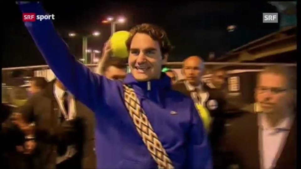 Federer an der Exhibition in Bogota («sportpanorma» 16.12.2012)