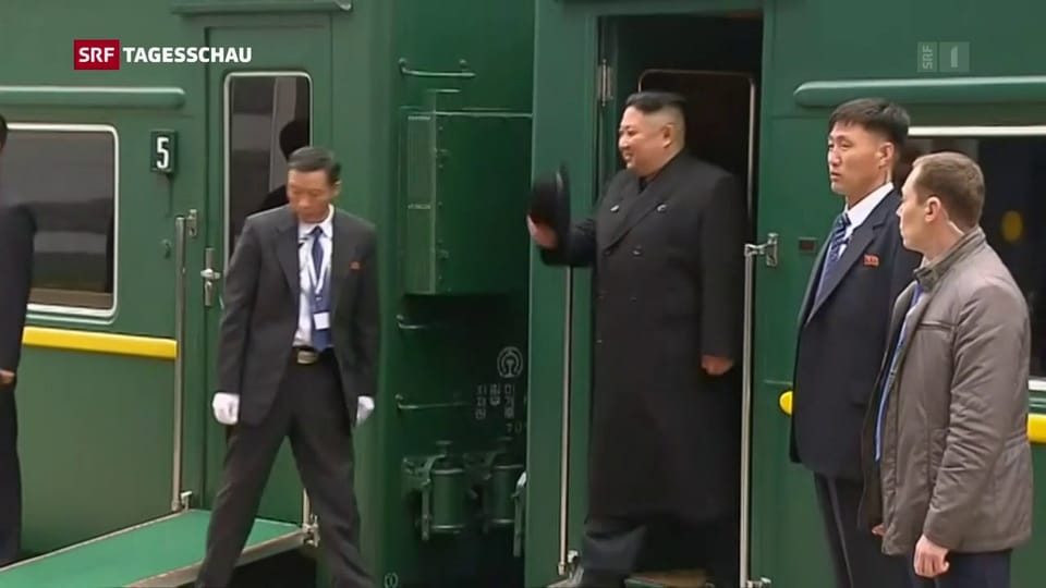 Aus dem Archiv: Kim trifft in Wladiwostok ein