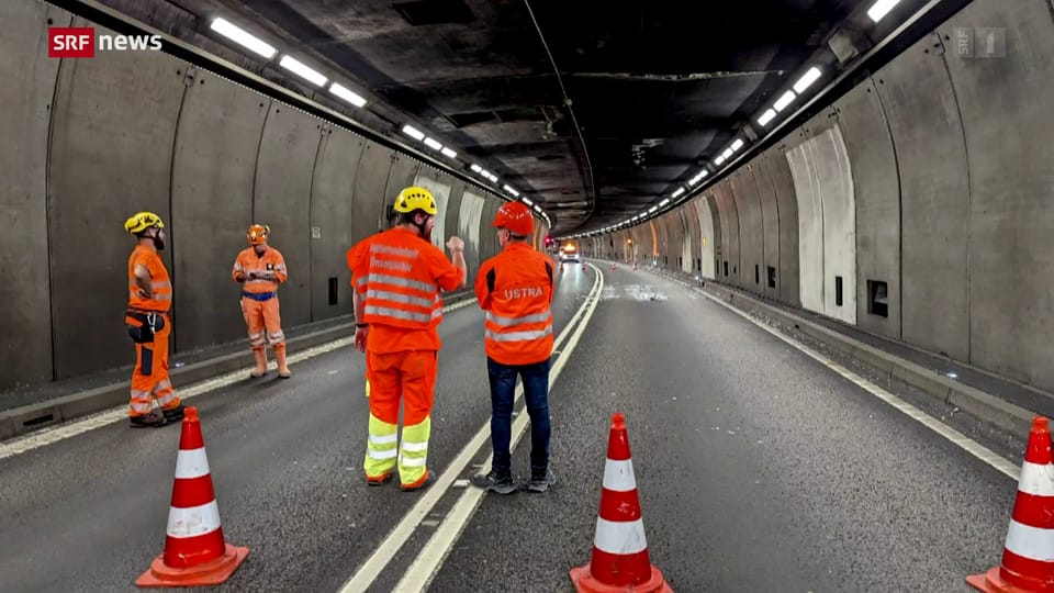 Gotthard-Strassentunnel ist gesperrt