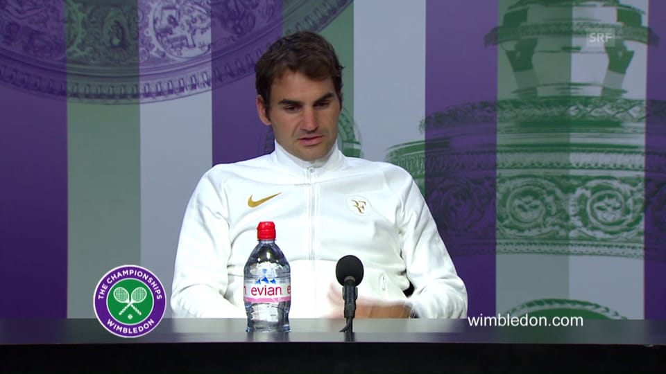 Federers Medienkonferenz nach dem Raonic-Spiel