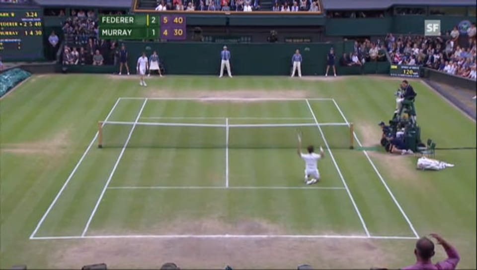 Höhepunkte Wimbledon-Final 2012: Federer-Murray