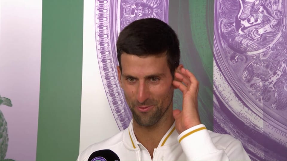 Djokovic im Interview: «Im 2. Durchgang war es sehr eng» (engl.)