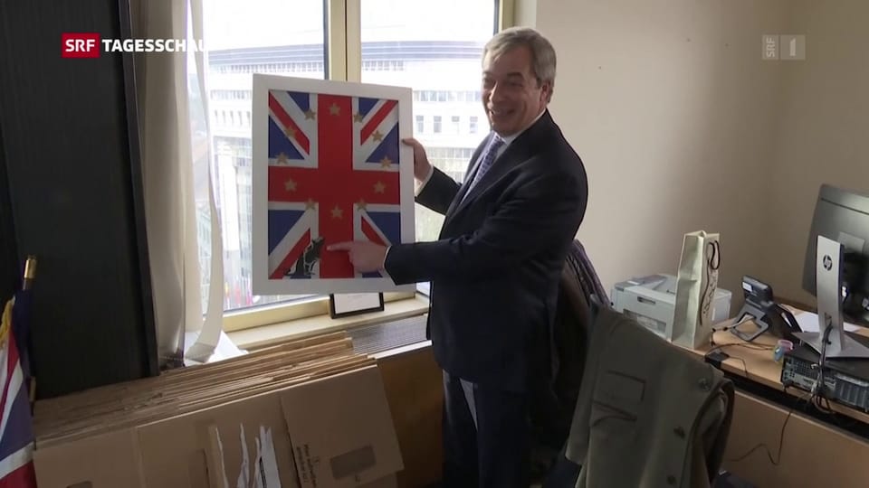 Archiv: Zwei Tage bis zum Brexit: Nigel Farage in Feierlaune