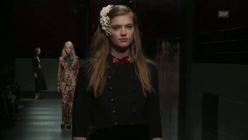 Mailänder Modewoche: Gucci-Show (unkomm. Video)