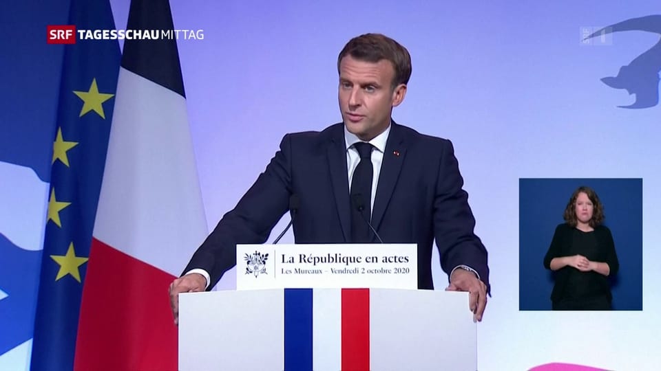 Macron: «Es gibt einen radikalen Islamismus, der die Gesetze der Republik leugnet»