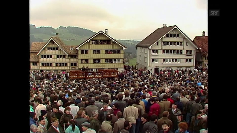 Ausschnitte Landsgemeinde Hundwil vom 30. April 1989