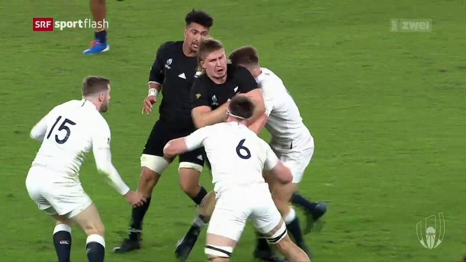 Rugby-Spiele in Neuseeland mit Publikum
