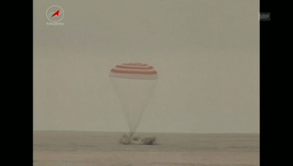 Die Landung der Sojus-Kapsel – Astronaut Gerst berührt die Erde