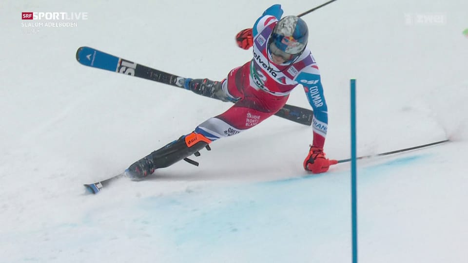 Spektakulärer Start in den Adelboden-Slalom: Kristoffersen und Noël mit Mühe