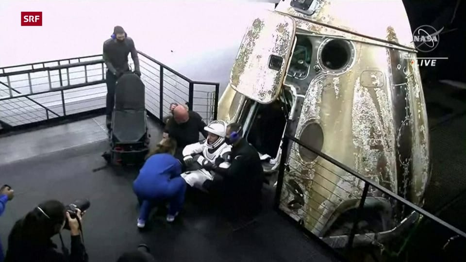 Zurück auf der Erde: Vier Astronauten kehren von der ISS zurück