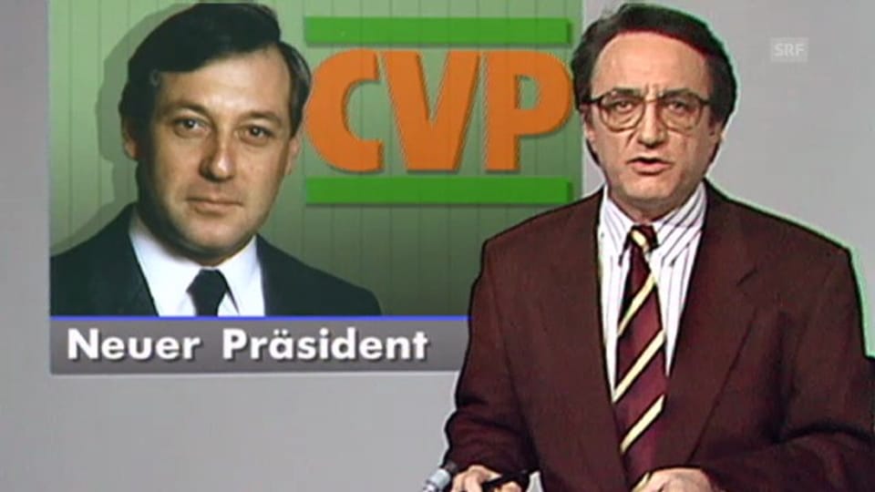 Schmid wird CVP-Präsident (Tagesschau, 18.1.1992)