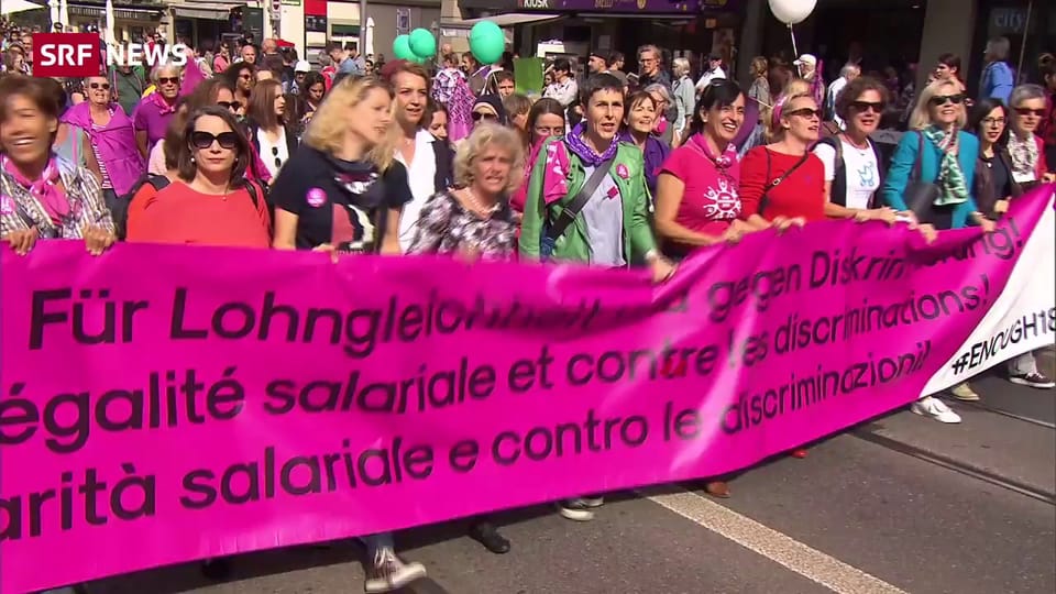 20'000 demonstrieren in Bern für Lohngleichheit