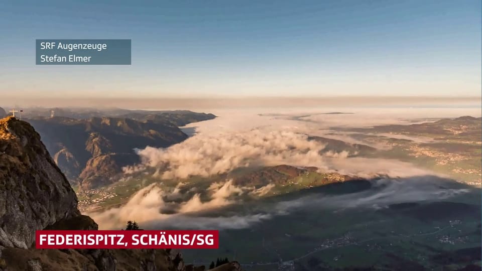 Nebelmeer über der Ostschweiz am 7.11.2020