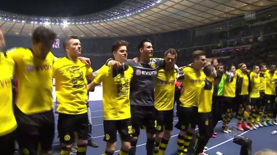 3:0 gegen die Hertha: Dortmund im Pokalfinal
