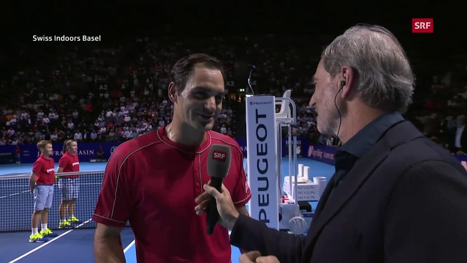 Federer: «Je kürzer der Match, desto länger das Interview»
