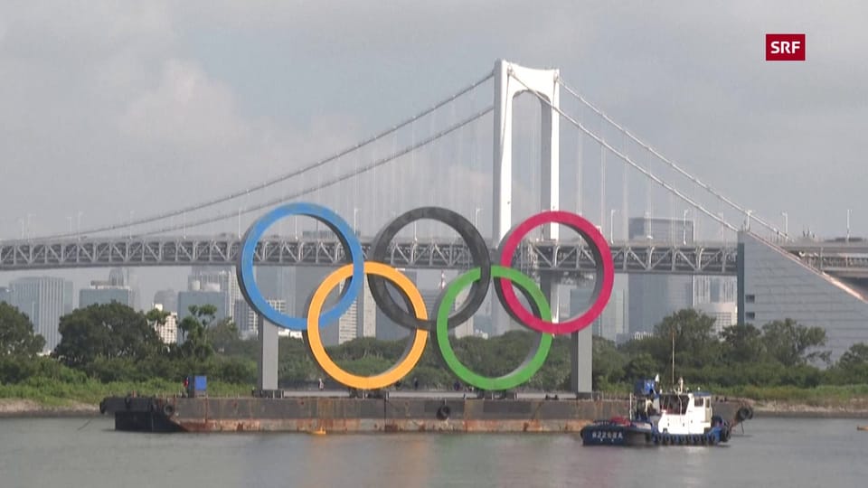 Olympische Ringe vorübergehend abmontiert