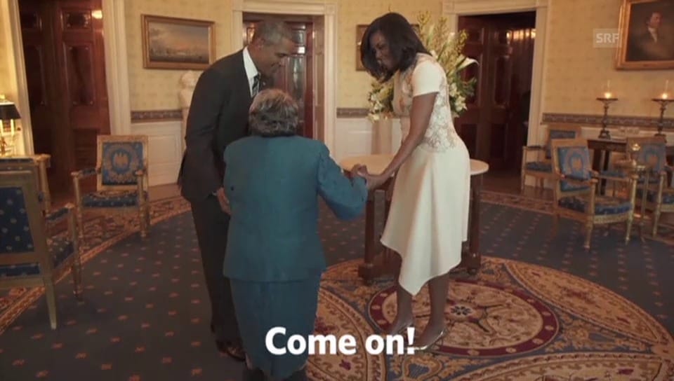 Ein Tänzchen mit den Obamas