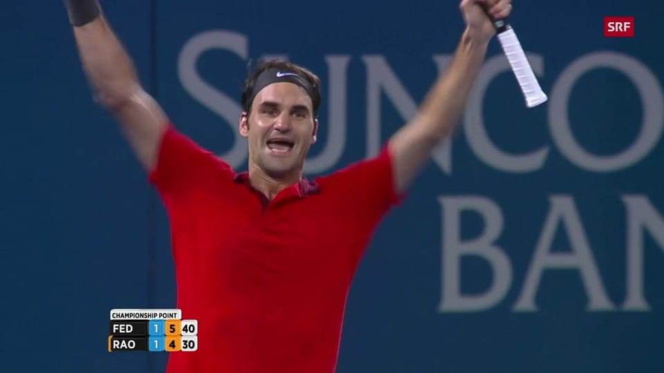Federer bejubelt seinen 1000. Sieg auf der Tour